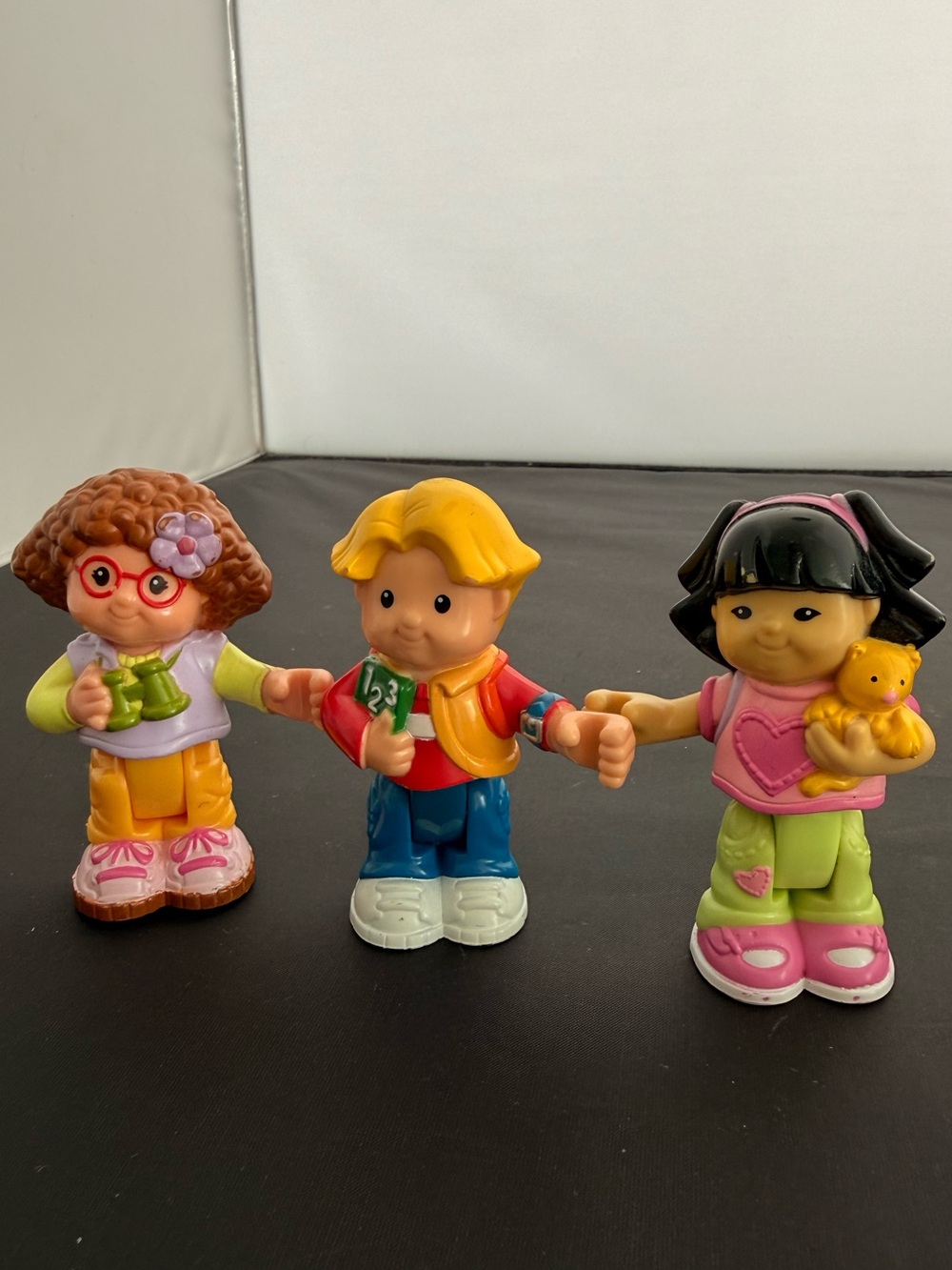 Fisher Price Bendable Little People Figures Lynn Maggie Lot Of 3